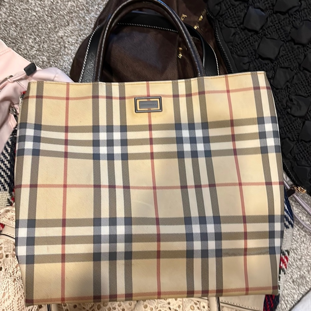Burberry shopping tote genuine vintage